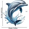 2PC Dolphin Splash Vinyl Decals Waterproof Stickers for Car Truck Bumper Motorcycle Laptop Wall Removable Durable A-87