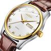 OLEVS Men's Watch, Stylish Ultra-Thin Leather Strap, Quartz Movement, Analog, Date Display, for Men