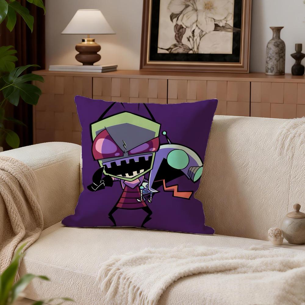 SciFi Invader Zim Cushion Cover Cushion Cover Set 4Pcs 50x50 45x45 40x40 Pillowcase Decorative Sofa Home Decor