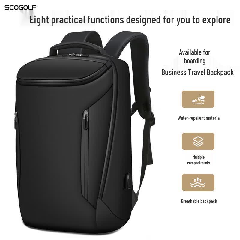 

SCOGOLF Men s Expandable Waterproof Business Travel Laptop Backpack
