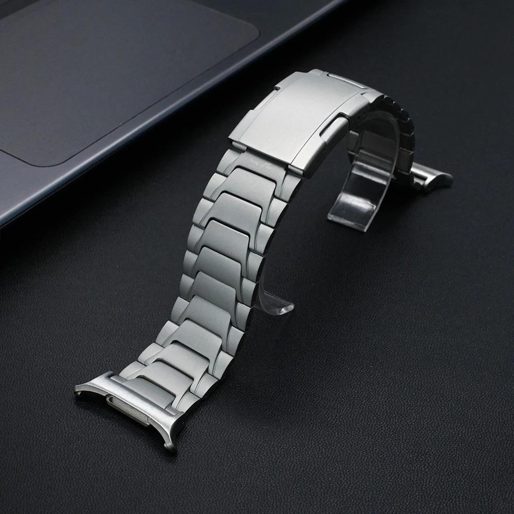 Replacement Strap for Samsung Galaxy Watch8 44mm/40mm/Watch8 Classic 46mm Turtle Buckle Titanium Alloy Watch Band