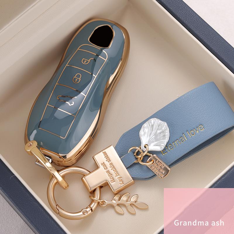 Étui de protection intelligent pour clé de voiture Porsche (Panamera, Macan, Cayenne, Cayman, Boxster, 911, 9YA, 971)