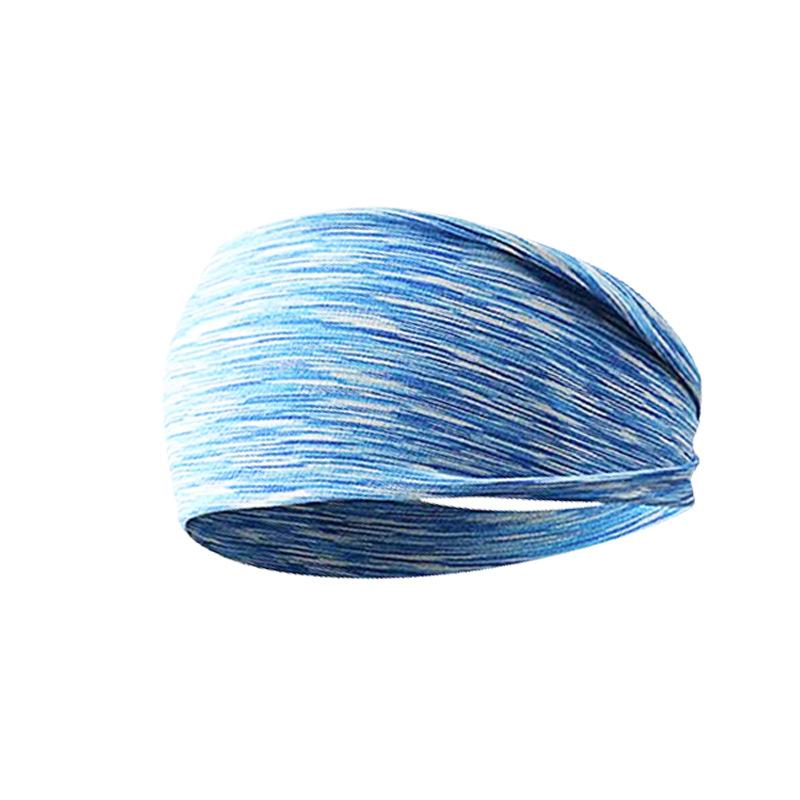 Fashion Thin Wide Sports Headbands Elastic Non Slip Moisture Wicking Breathable Sweatbands for Running Cycling Basketball Yoga M
