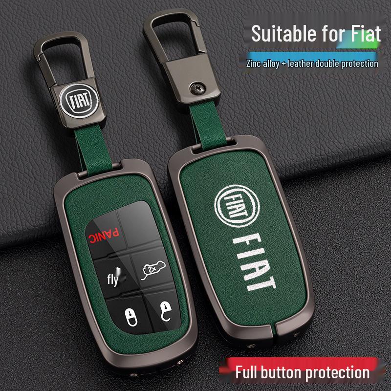Fiat Viaggio & Ottimo Fernbedienungsschlüsselgehäuse-Set mit Schnalle