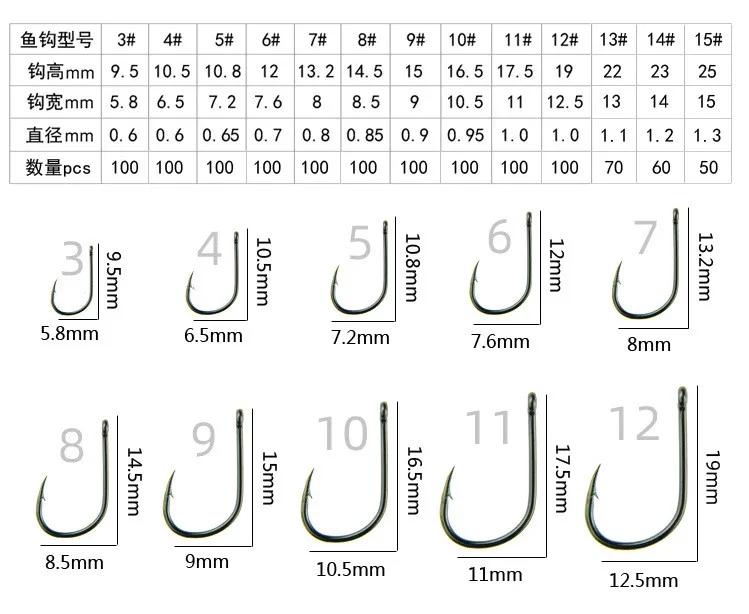 100pc/lot Fishing Hooks Double Bait Holder Barbed Fishhooks Long Shank Carbon Steel Sharp Fishhook Beach and Live Bait Fishhooks
