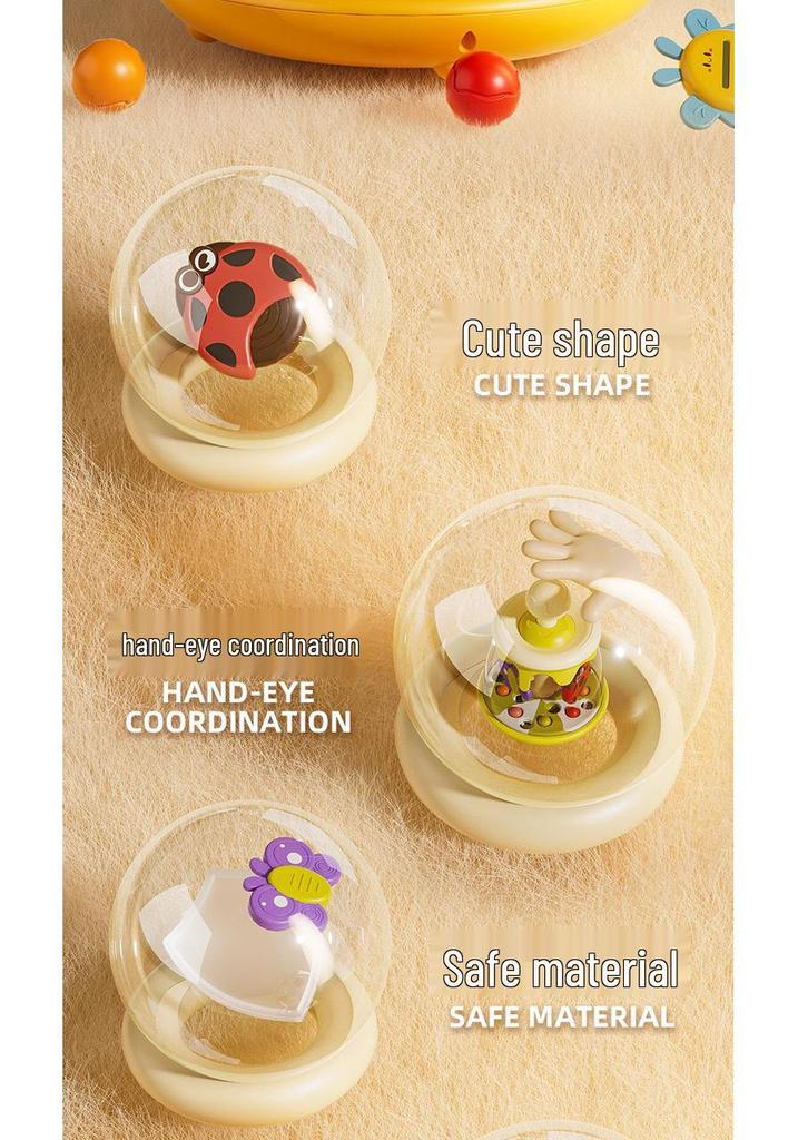 Children's Insect Carousel Jumping Ball Toy – Early Education & Soothing Gift for Babies