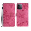 For Xiaomi Redmi 15C 4G (Global) (171mm) Case Butterfly Design Flip Wallet Leather Phone Cover Skin-Touch