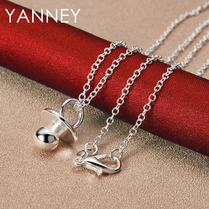

Simple 925 Sterling Silver 16-30 Delicate Moon Zircon Pendant Necklace Women s Gift Elegant Party Accessories Wedding 40cm