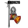 Medieval Military Europe King Soldier Figures Building Blocks Castle Lion Knight Sword Infantry Weapon Warrior Bricks Toys Gifts