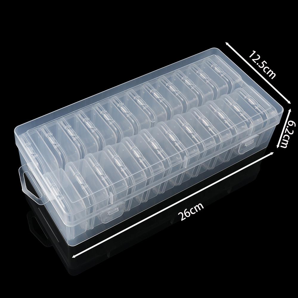 Round and Square Transparent Multi-Grid Jewelry Storage Boxes