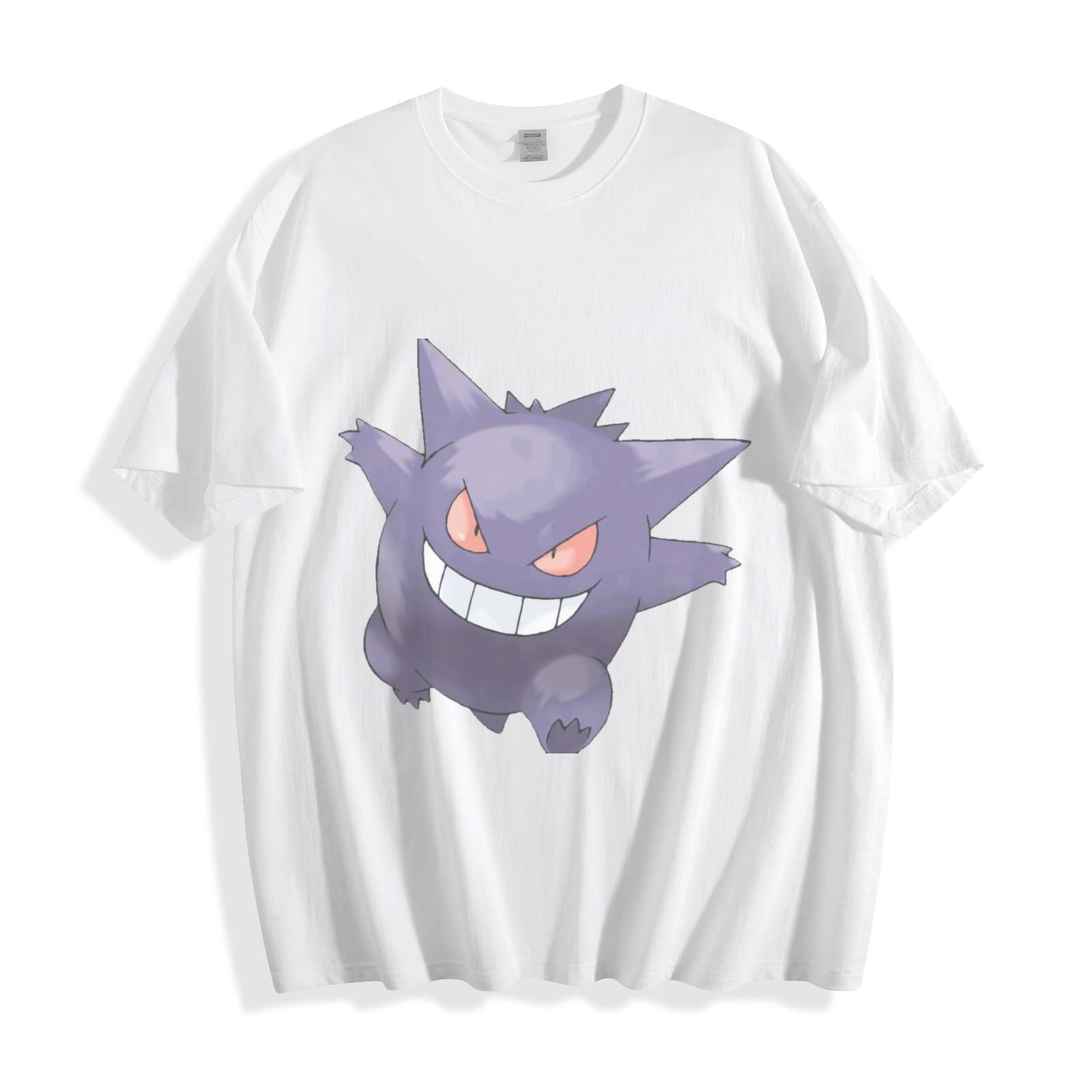 Gengar Mischief T-Shirt Mens Womens Tees Top - Spooky Pokémon Ghost Unisex Tee L