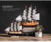 Smooth Sailing Boat Model: Desktop & Bookshelf Ornament for Home Decor