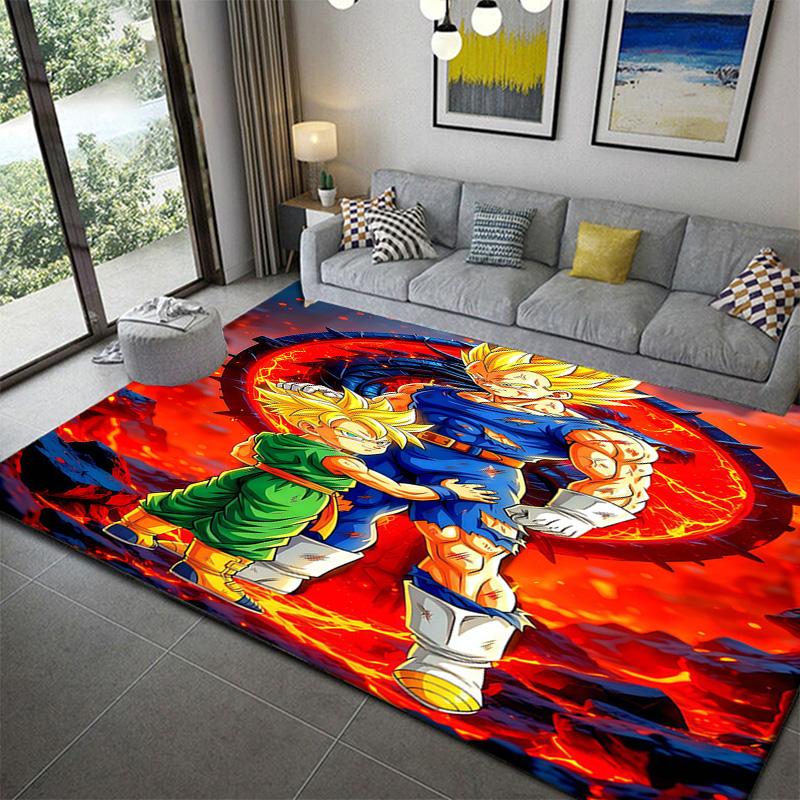 Dragon Ball Indoor Home Use Printed Matanime soft washable cartoon floor carpet