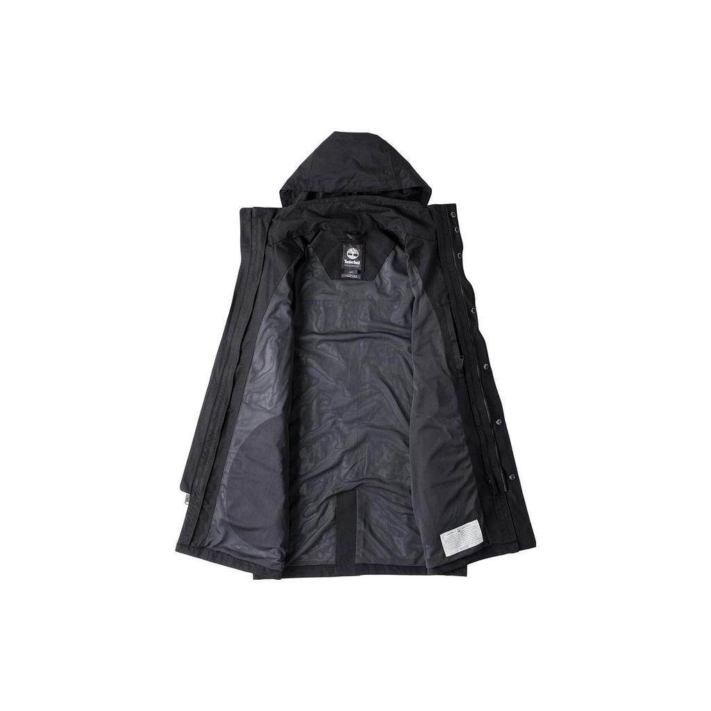 Timberland Solid Color Casual Zip-Up Hooded Jacket Men Jackets Black A1NCH-001