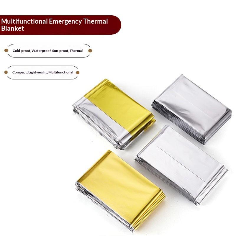 1/3 Stück 130*210 cm 160*210 cm Weltraum-Mylar Thermische Rettungs-Notfalldecke für Outdoor-Wandern Überlebensdecke