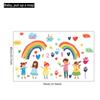 Cartoon Regenbogen Herz Wolken Wandaufkleber für Kinderzimmer Kinderzimmer Schlafzimmer Wohnzimmer Kindergarten Dekoration