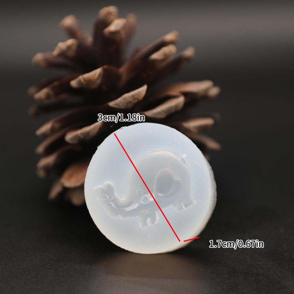 Small 3D Molds Elephant Shaped Silicone Mold DIY Jewelry Making Supplies DIY Craft Moulds Silicone Material for Crafts