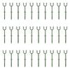 Pack Of 10 Green Plastic Garden Hose Guides For Secure Lawn Irrigation And Maintenance