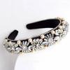 New Full Diamond Headband Baroque Vintage Rhinestone Headdress Handmade Hairband