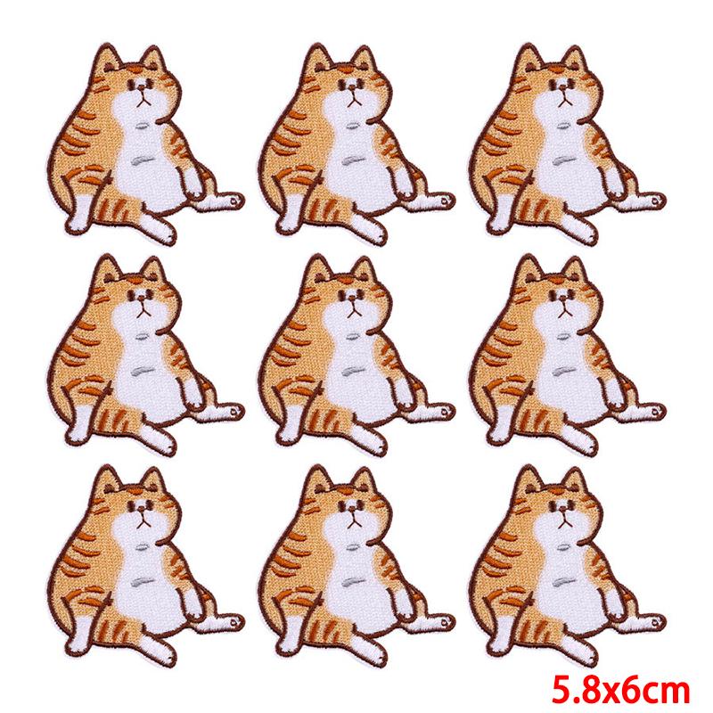 10 Pcs/lot Wholesale Embroidery Patch Iron On Patches For Clothing Patches On Clothes Jackets Decor Applique Sew Supplies