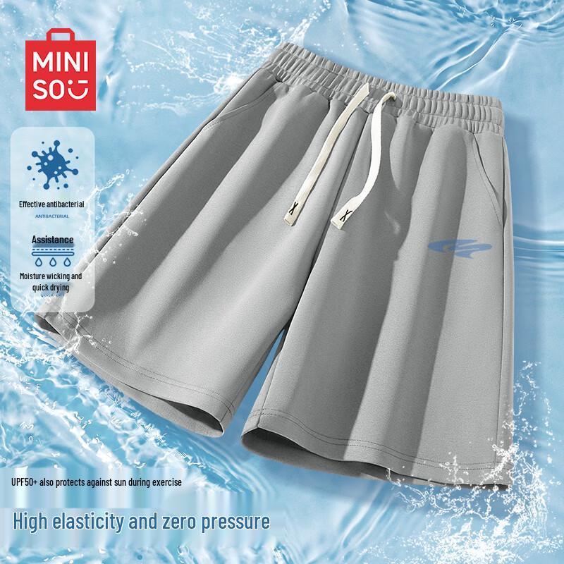 MINISO Men s Quick-Dry American Style Casual Shorts L