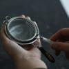 Japanese 304 Stainless Steel Tea Strainer Tea Strainer Fine Filter Screen Tea Strainer Black and White Handle Size