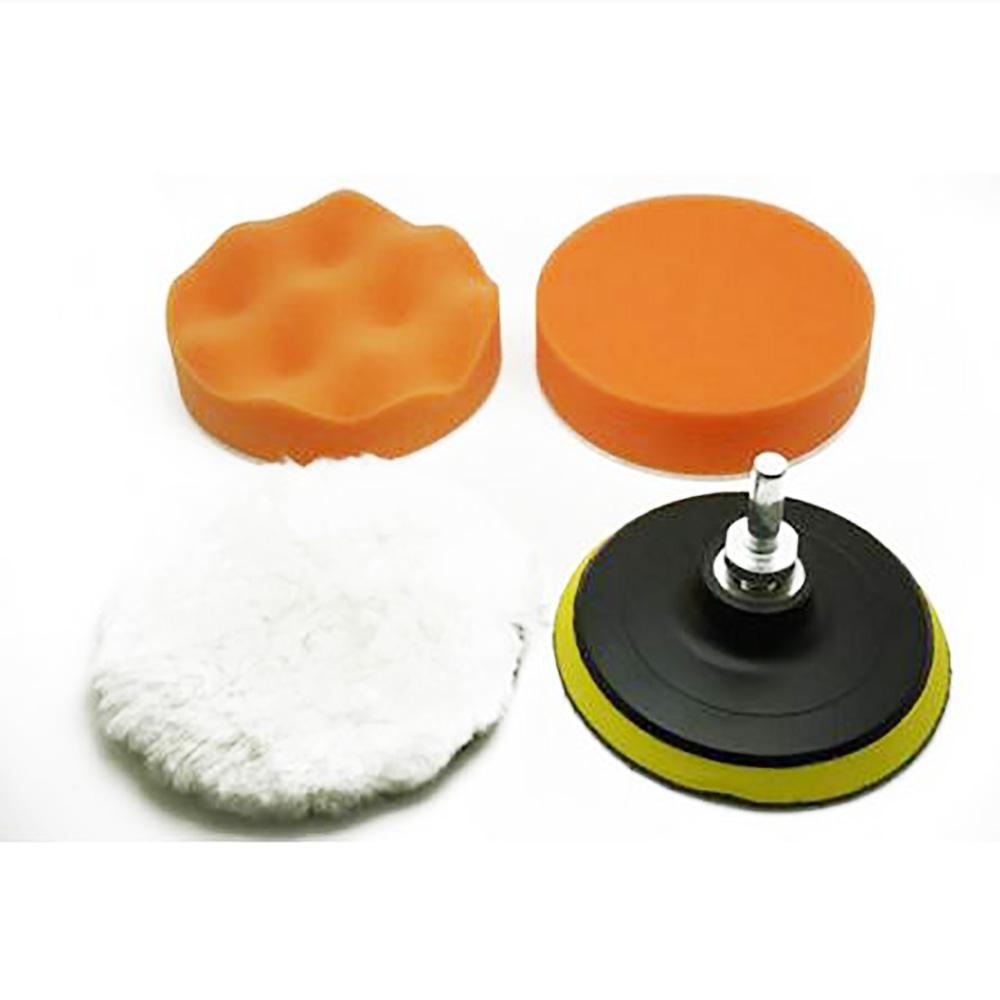 Sponge Set Buffing pad Kit Drill Car 1 Set Automotive Care Supplies 4''