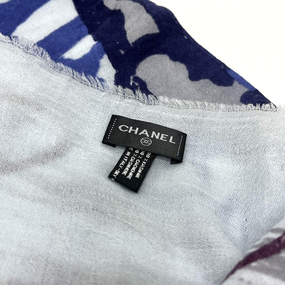 Chanel Perfumy nr 5 Odzież Duża Stola/Szal Szal kaszmirowy niebieski