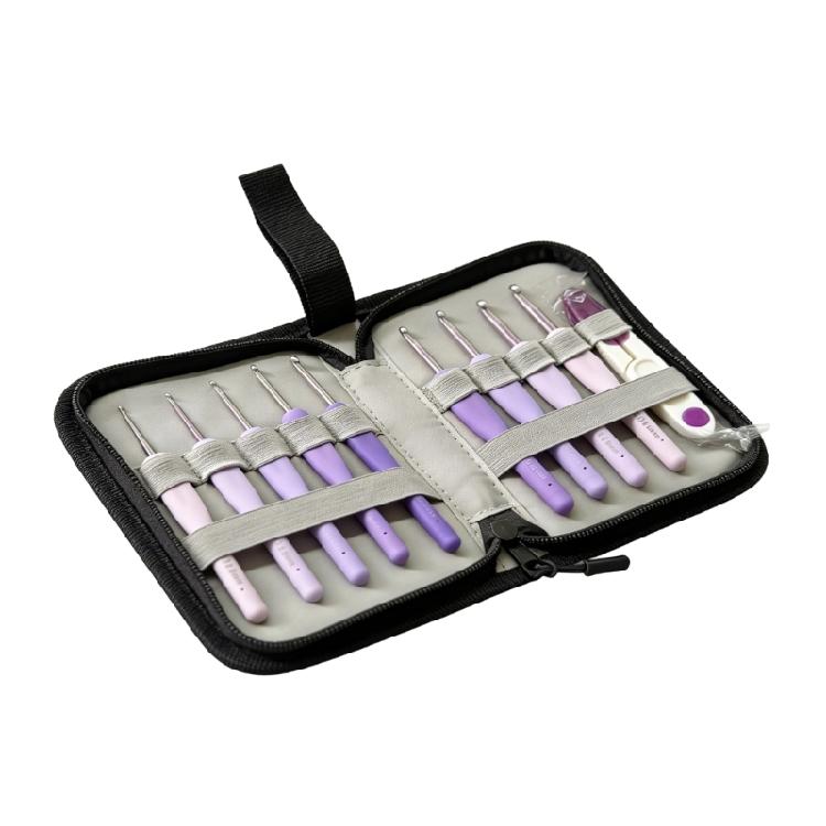 

Crochet Accessories Collection With Portable Hook Organized Storage And Craft Materials