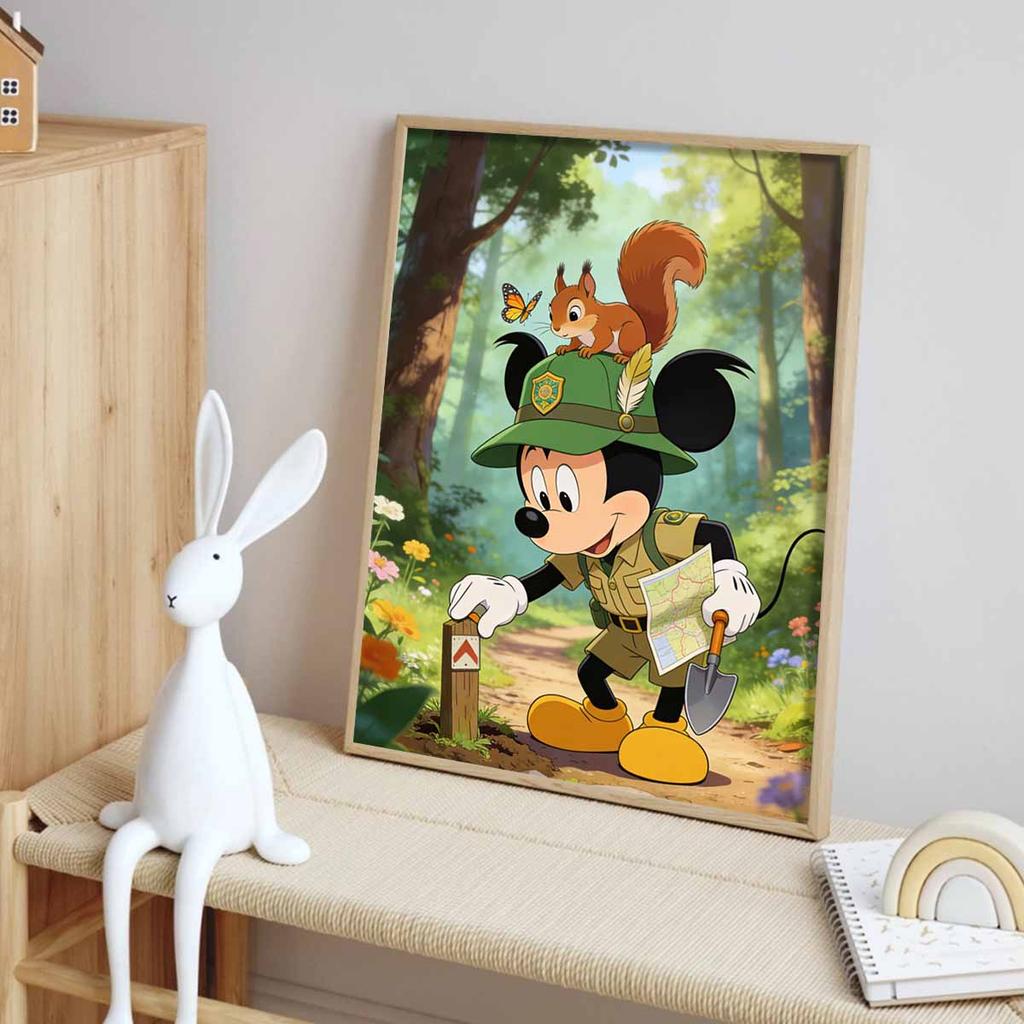 Disney diamond painting handmade diy mosaic Mickey Mouse explorer forest squirrel butterfly rhinestone kit home decoration gift
