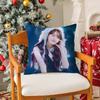 Singer LLee Ji Eun IU Fun Beautiful Pillow Case Silky Short Plush With Invisible Zipper Dustproof Sofa Cushion Cover
