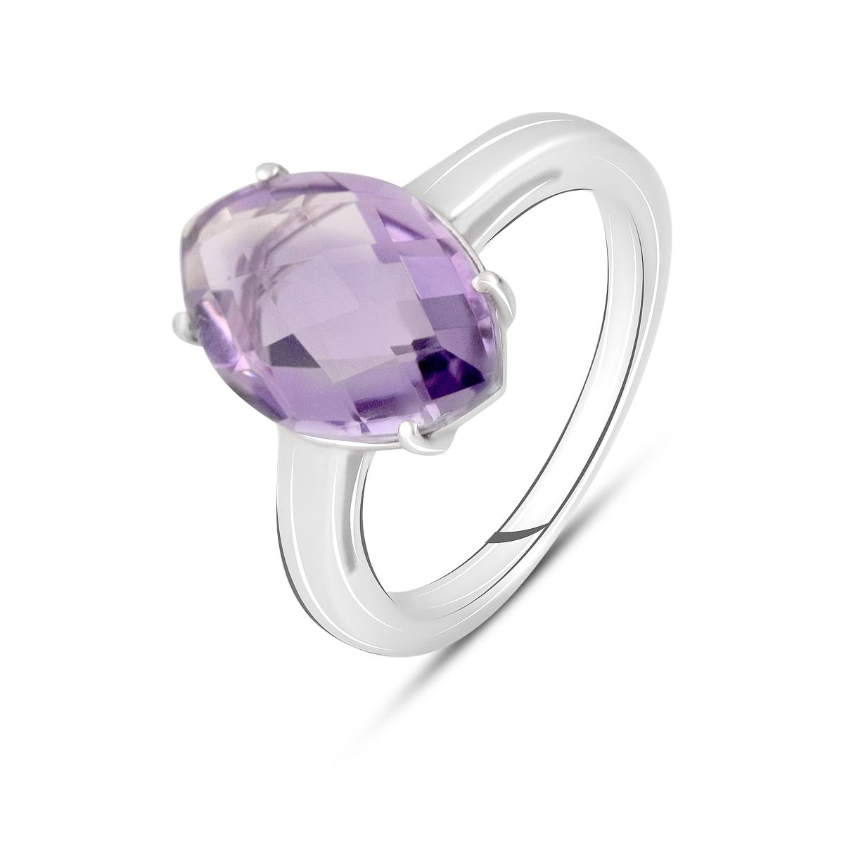

Срібна каблучка з натуральним аметистом 4.563ct (2128946) 17