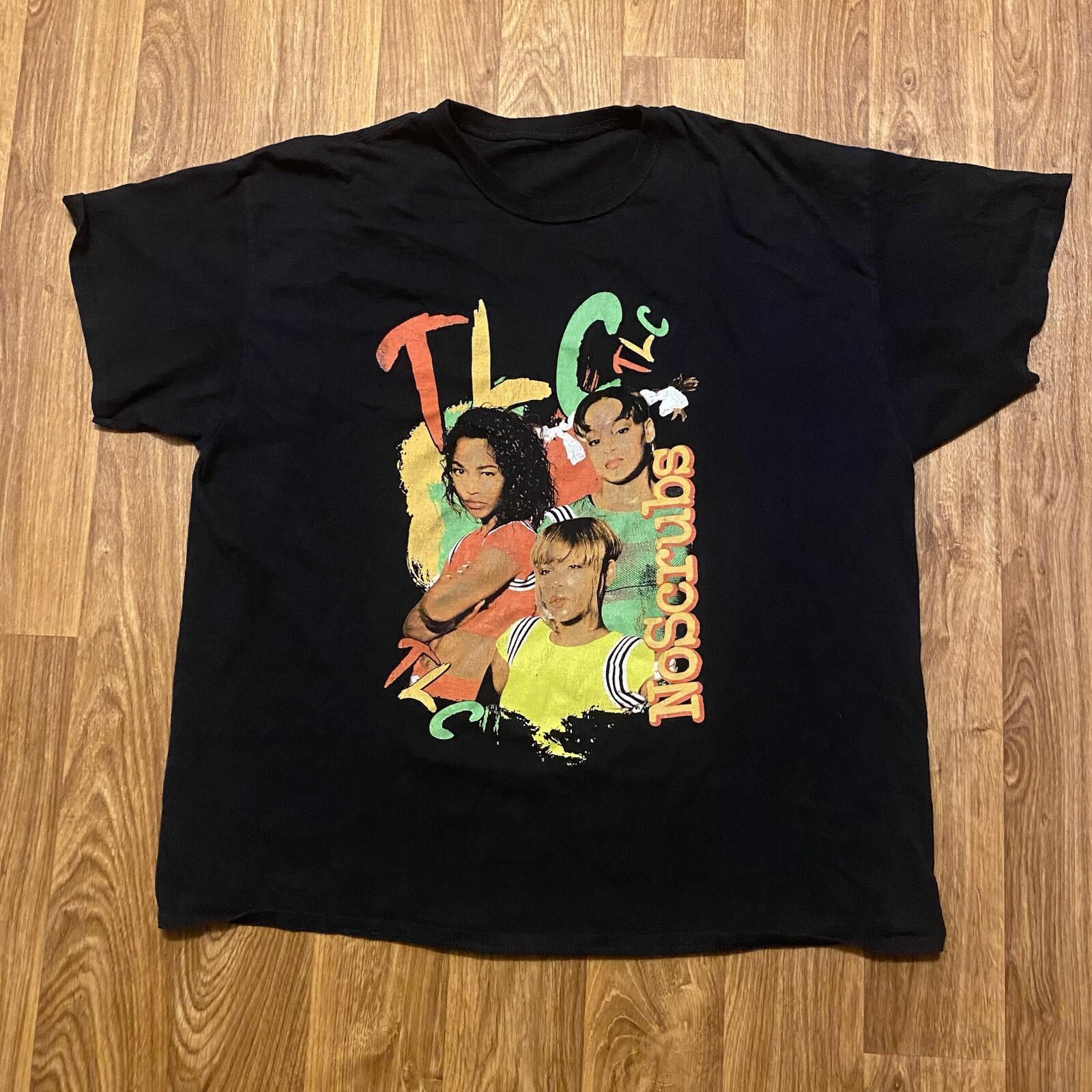 TLC Group Shirt Adult XL No Scrubs Rap Hip Hop 90s XXL