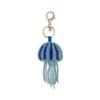Handmade Jellyfish Patch Keychain Rhinestone Beads Bag Charm Handmade Keychain  Holiday Gift