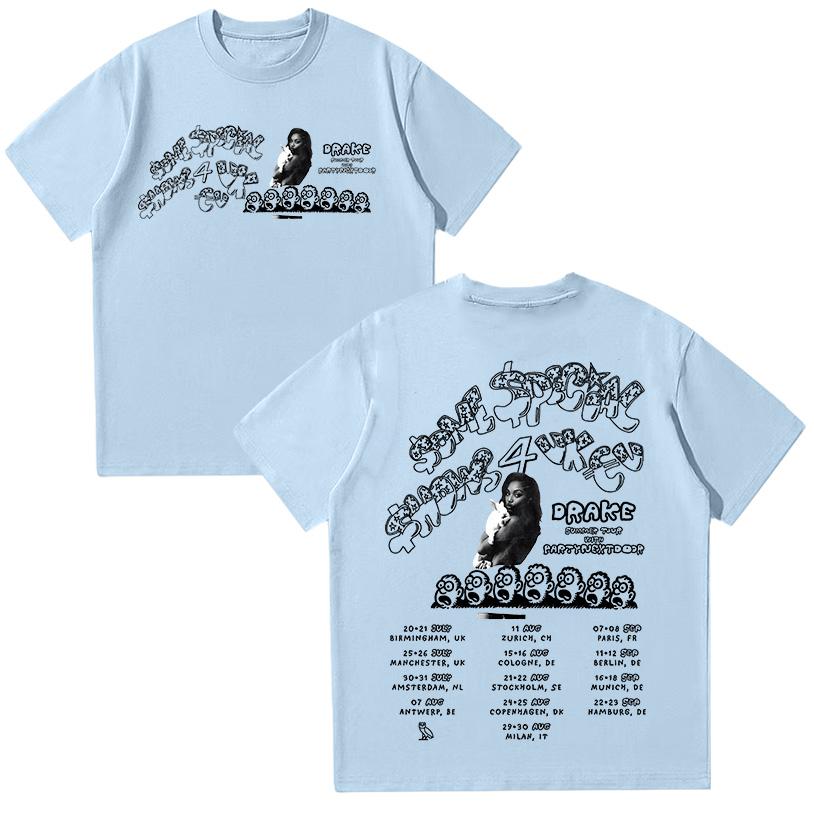 Drake & PARTYNEXTDOOR $ome $pecial $hows 4 Tour 2025 T Shirt Hip Hop Fashion Summer Cotton Loose Top Fans Gifts High Quality Tee