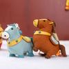Lucky Horse Plush Ornament Realistic Horse Toy with Hanging Strap Year of The Horse Zodiac