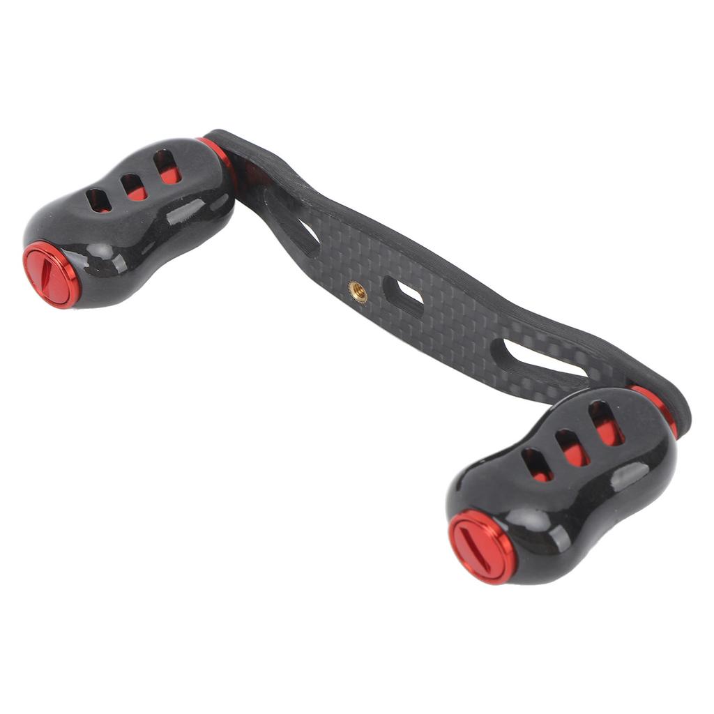 Carbon Fiber Fishing Reel Handle Baitcasting Trolling Rocker Left Right Crank Accessory 85mm Red