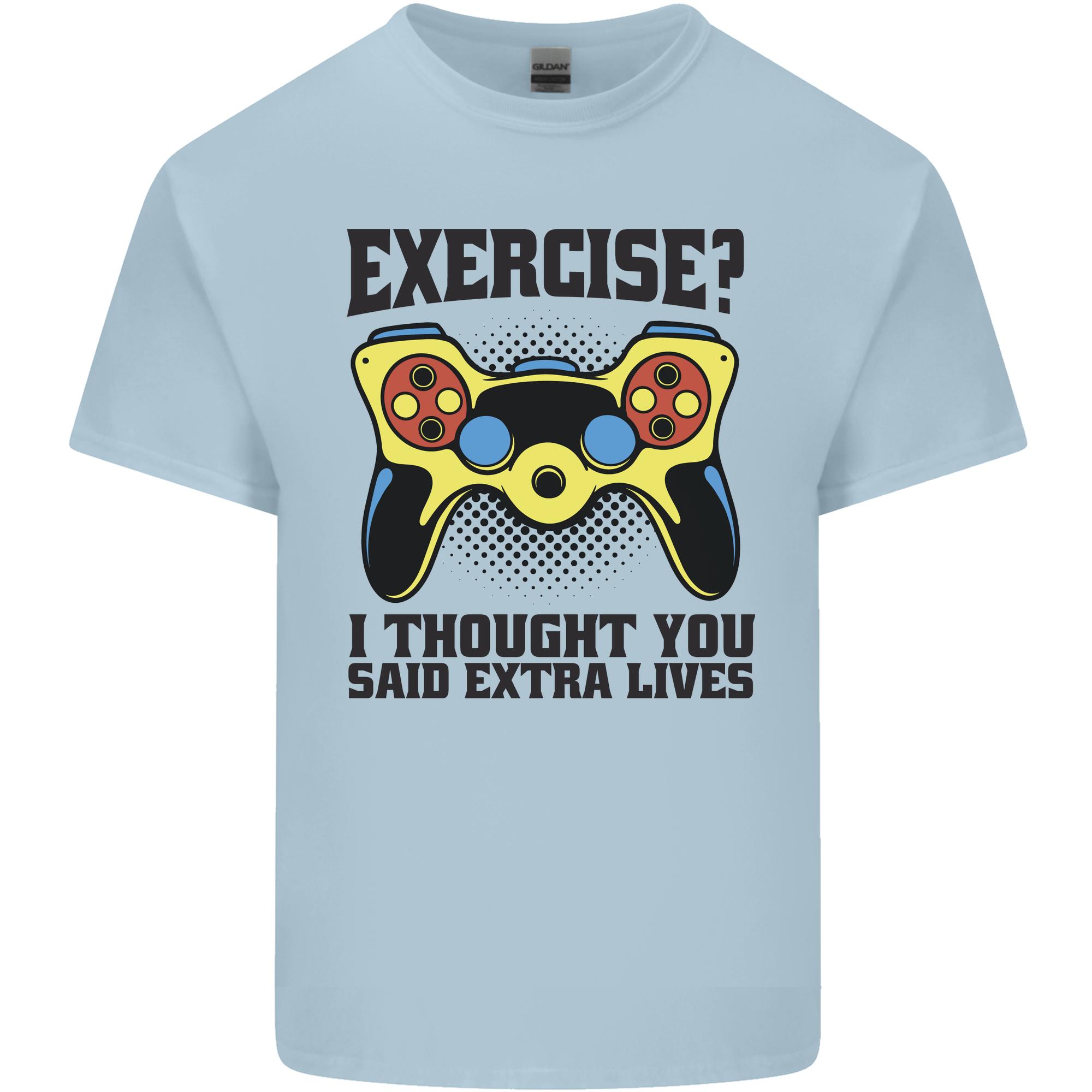 Gaming I Thought Said Extra Lives Gamer Unisexs Light Cotton TShirt S