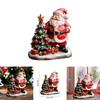 Halloween Resin Desktop Decor Santa Claus And Christmas Tree Home Ornament For Festive Decor