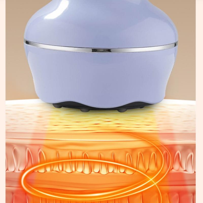 Usb Rechargeable Abdominal Massager For Hot Compress And Adjustable Guasha Cupping Intensity Arm And Leg Massage Handheld