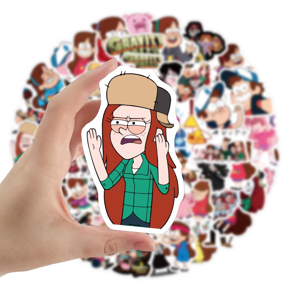 10/30/50pcs Gravity Falls Cartoon Stickers Waterproof Graffiti Skateboard Phone Stationery Cute DIY Sticker Packs