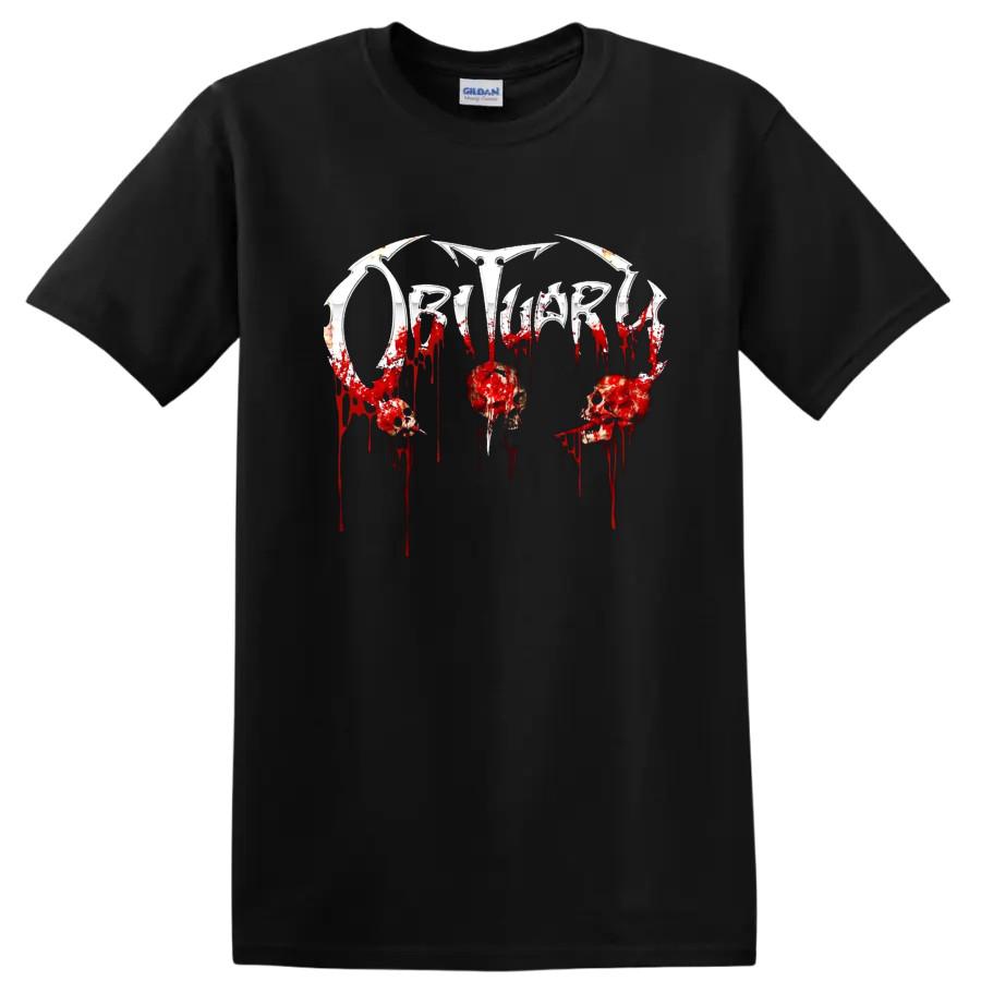 Obituary Metal Band T-shirt Horror Teschio di Sangue Tee Death Metal Estremo