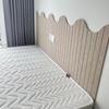 Soft Upholstered Headboard Felt Wall Sticker: Anti-collision Decorative Wall Guard for Bedroom