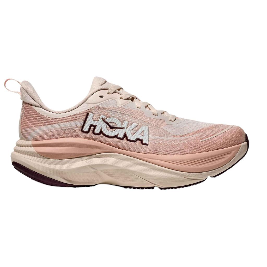 HOKA One One SKYFLOW Abrasion Resistant Support Reflective Running Shoes Women's Pink Beige 1155113-RRMR