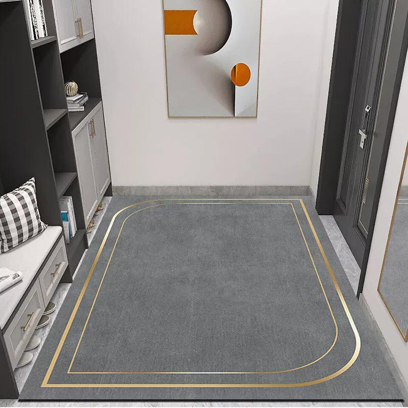 Modern Entrance Diatom Mud Mat Non-Slip Absorbent Fast Dry Trimmable Doormat Dirt Resistant Home Hallway Doorway Floor Rug