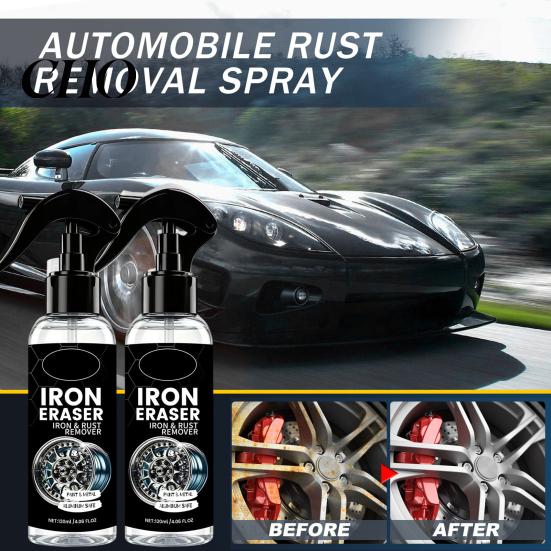 Rust Remover for Car Paint Iron Spray Cars, Wheels Brake Dust, Particle 120ml Metal Cleaner Auto Paint, Fast Dissolve Stain Wheel