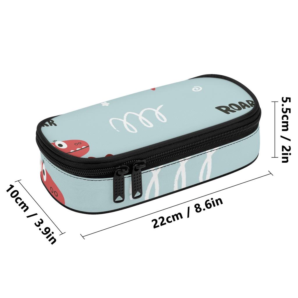 Pen Case Organized Storage Secure Zipper 300D Polyester with Pen Slot Board Mesh Pocket and Large Storage Section for Boys Girls
