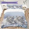 Custom Name Tiger Fantasy Universe Bedding,Quilt Set Quilt Cover Pillowcase Home Birthday Gift(1 * Duvet Cover + 2 * Pillowcase, Without Core)_lx