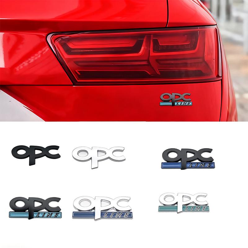 1pcs OPC Line Emblem Front Grille Badge Tail Stickers Logo For Opel Astra j g Insignia Corsa d Vectra c Zafira a Auto Gadgets