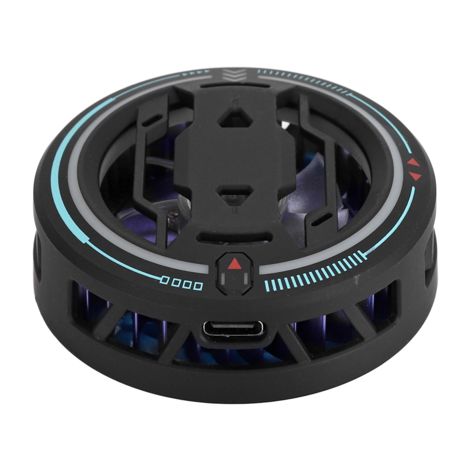 

Вентилятор для охлаждения мобильного телефона, 3 скорости, магнитный полупроводниковый радиатор для мобильного телефона с подсветкой для игр чёрный